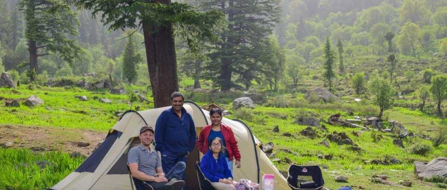 Trekkers with special needs enjoying the wilderness of Tirthan Valley