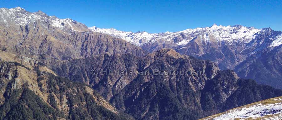 Mountain Ranges in the Great Himalayan National Park