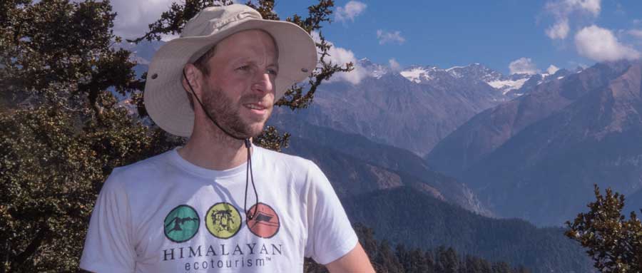 Stephan Marchal - Director of Himalayan Ecotourism on a trek in GHNP