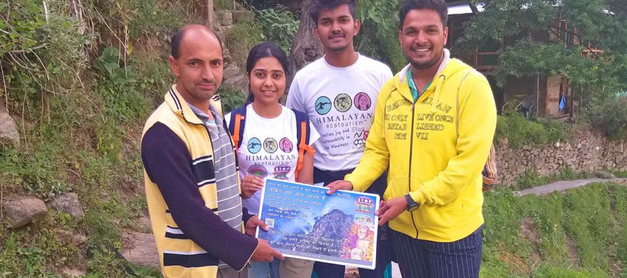 Interns interacting with villagers around the GHNP