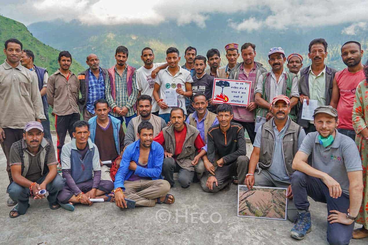 The GHNP cooperative preparing a tree plantation drive