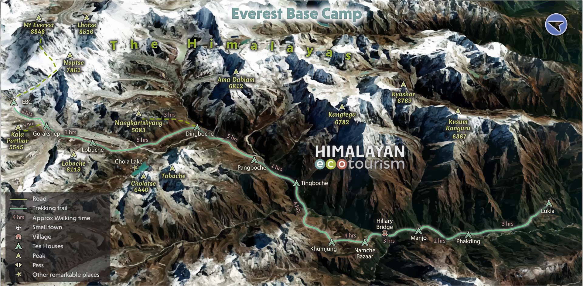 Everest Base Camp Trek Map