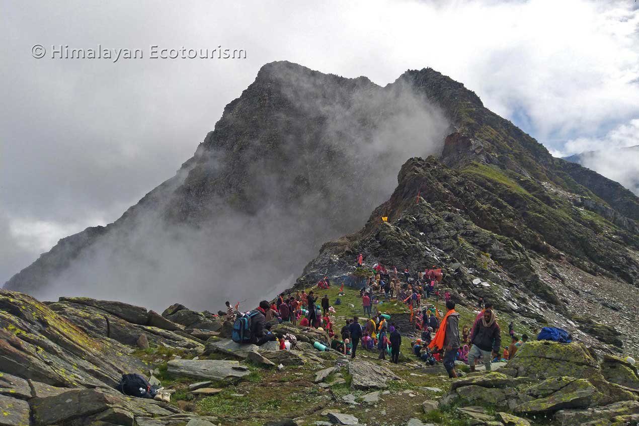 Gadasaru lake trek, on the top - Churah valley