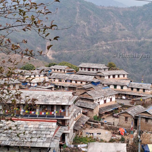 A village on the Annapurna Gurung Heritage Trail