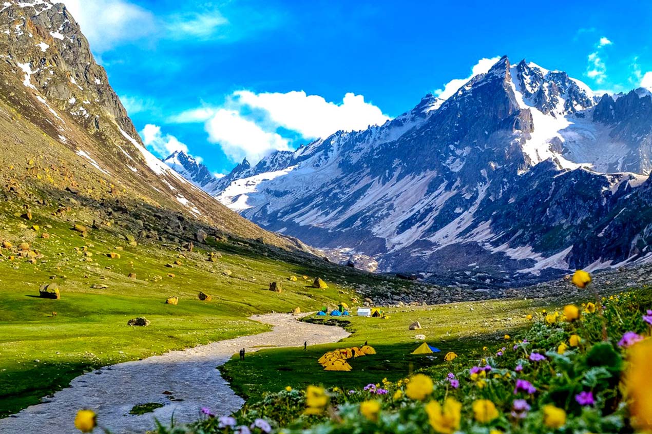 Randonnée au col de Hampta