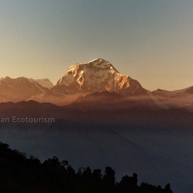 The majestic Dhaulagiri range