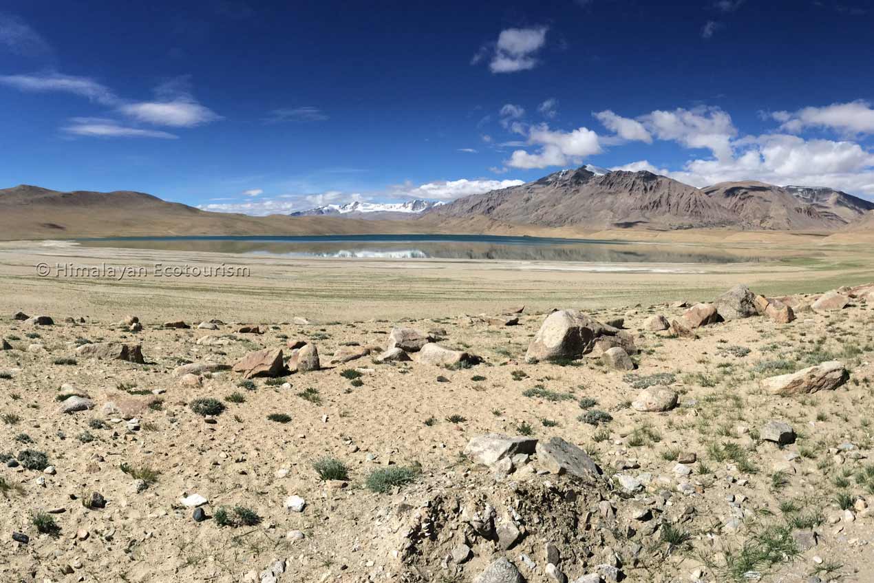 Kiagar Tso lake in Ladakh