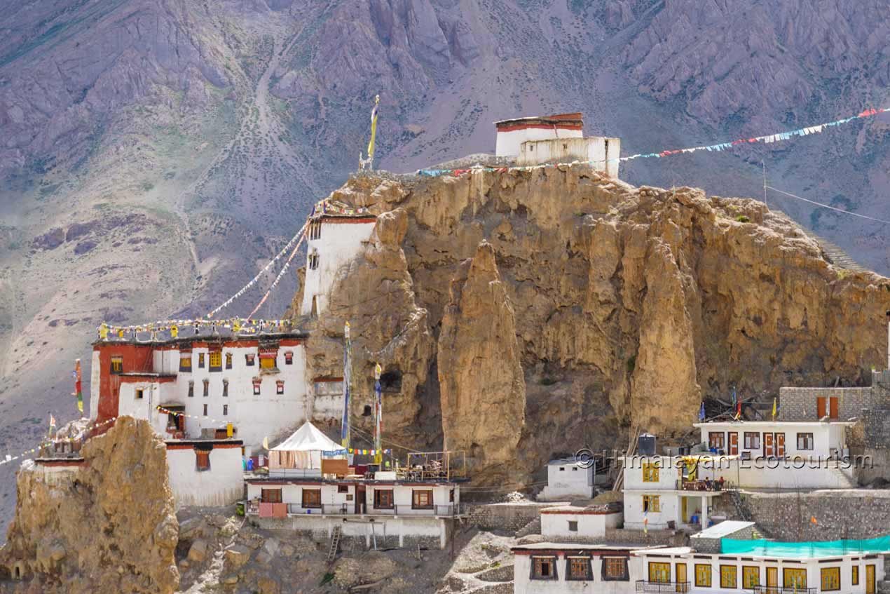 Village de Dhankar dans la vallée de Spiti
