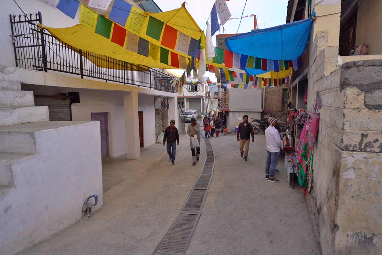 La ville de Kaza dans la vallée de Spiti
