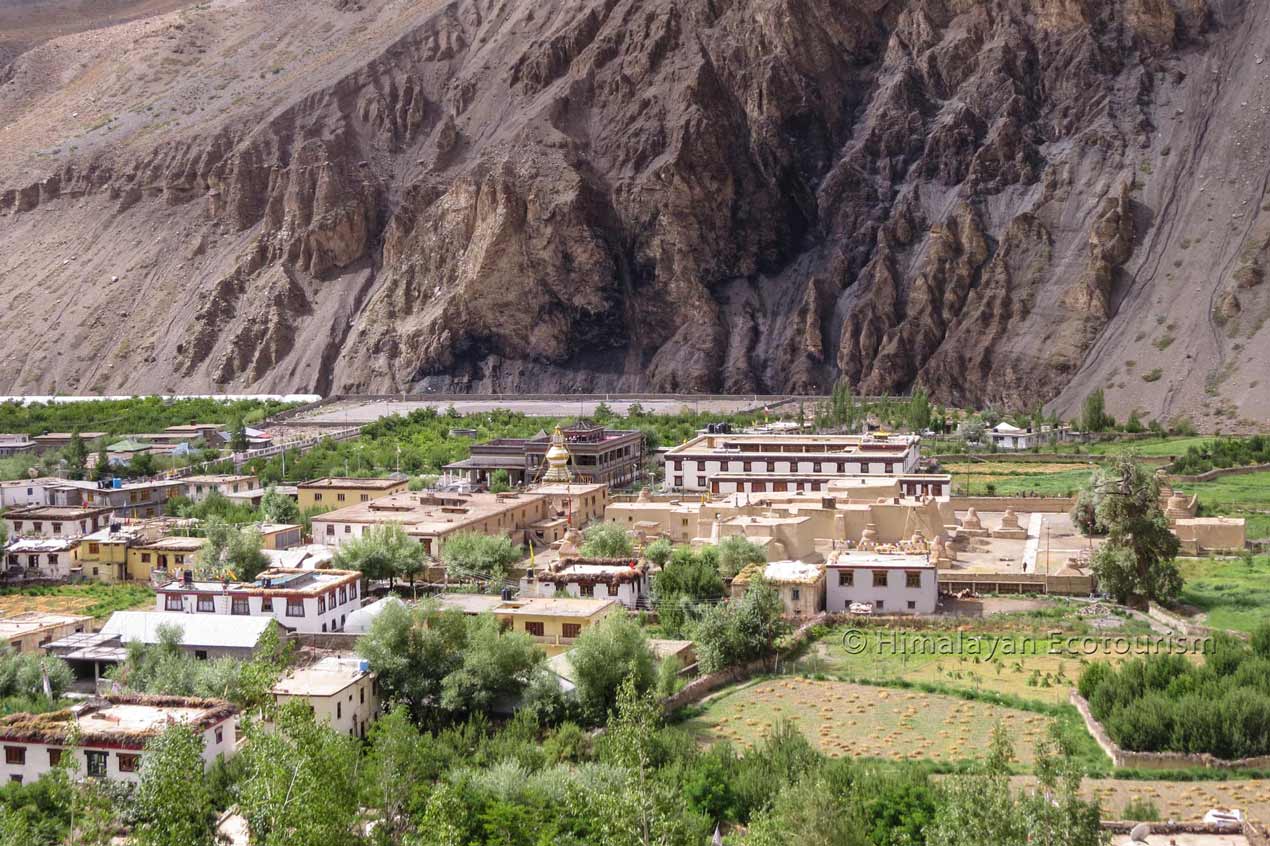 View of Tabo village, Spiti valley.