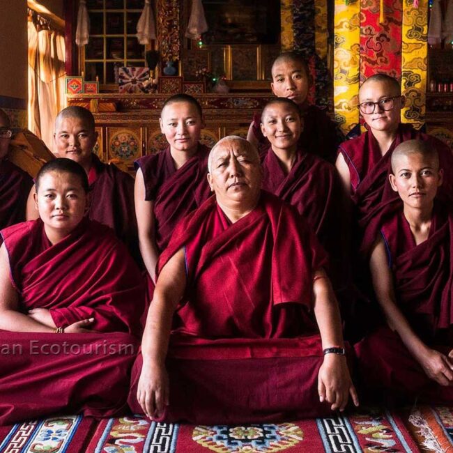 In a nunnery in Ladakh