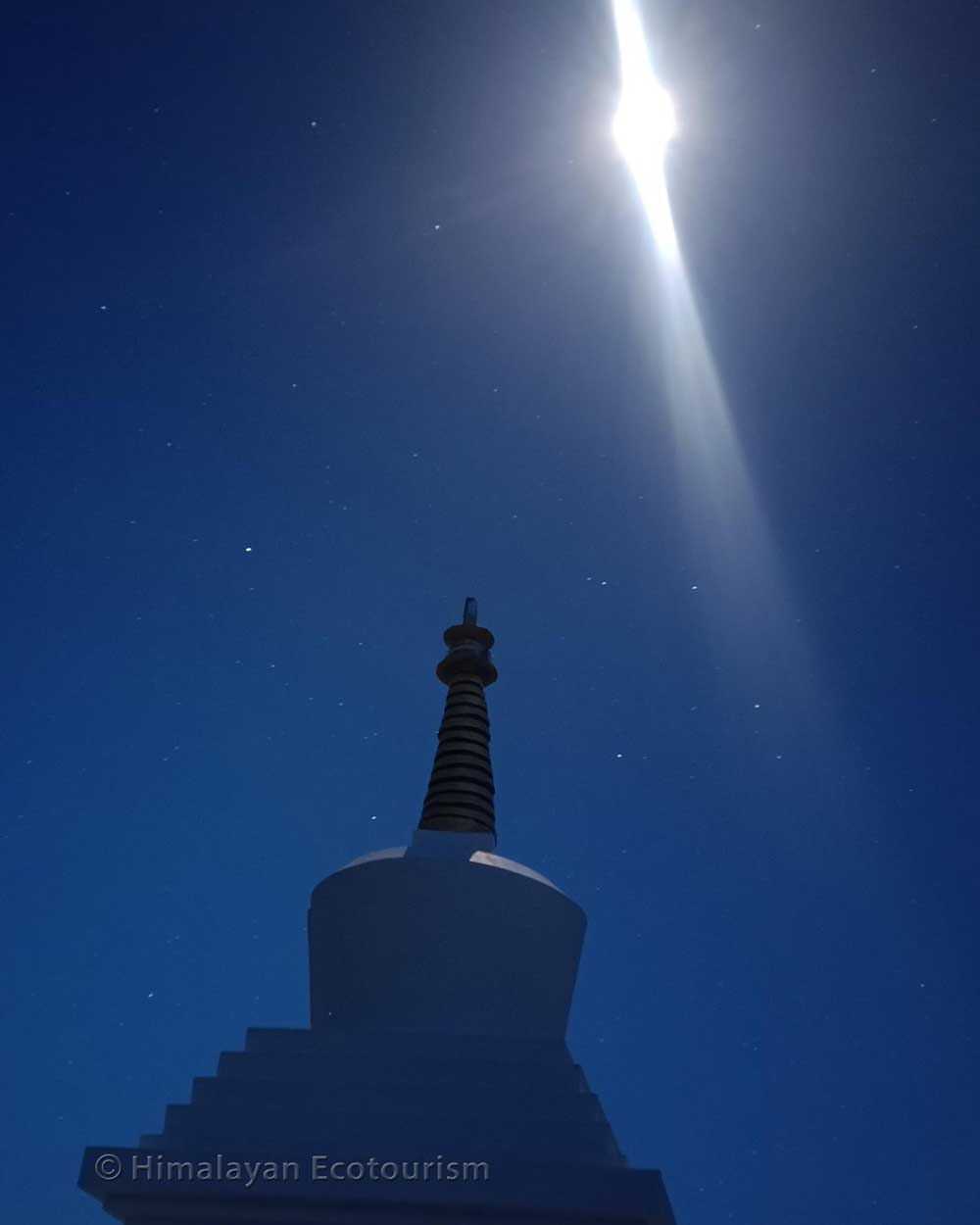 Tia village in Ladakh - a stupa