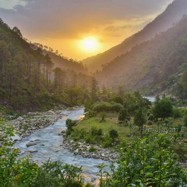 Tirthan valley - Sunset