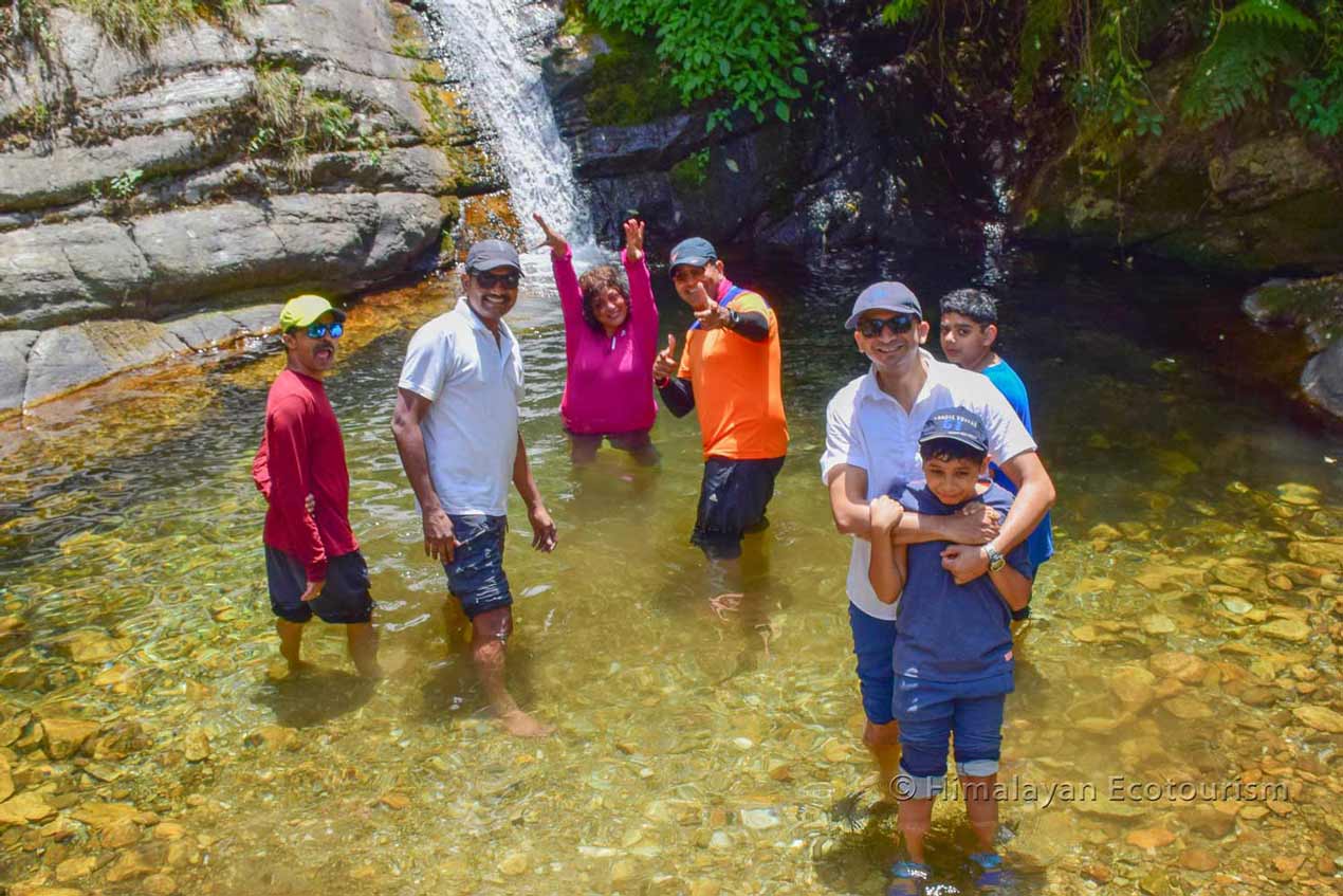 Natural swimming pool in Tirthan Valley