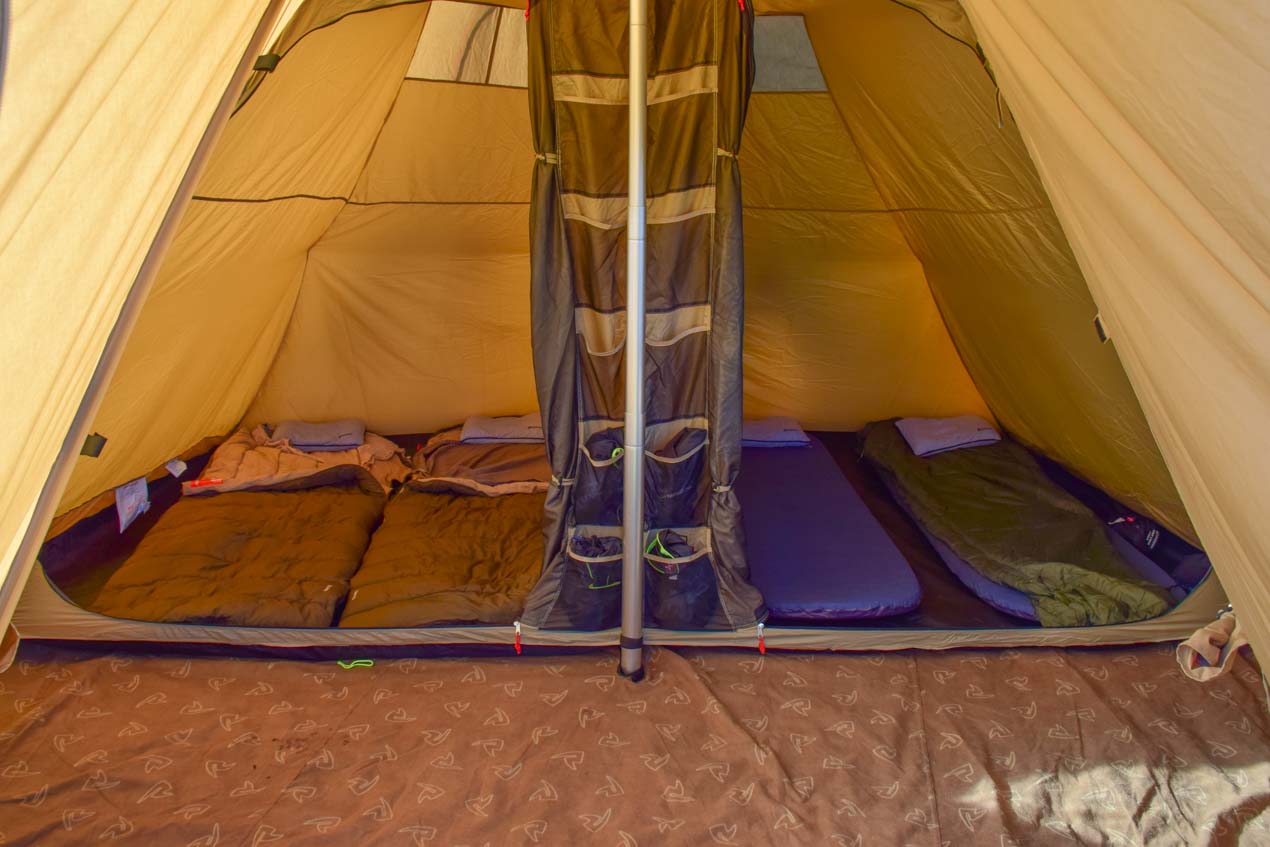 Tent set up on safari tour by Himalayan Ecotourism